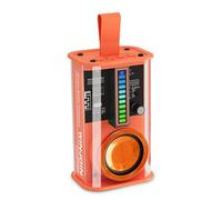 CLSSLVVBN Transparent Wireless Mech Speakers For Surround Sound Can Enjoy LED Light Shows. ABS Speakers o Player Loudspeaker, orange