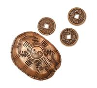 CLSSLVVBN Turtle Shell Figurine Home Decoration Brass Turtle Shell Ornament Unique Desktop Sculpture For All Collectible Aficionados Small Ornaments Room Office Decor, Pendant, 3x2.3x1.7cm