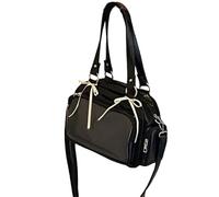 CLSSLVVBN Unique Transparent JK Uniform Bag Shoulder Crossbody Bag For Students Uniform JK Shoulder PU Japanese Handbags, black