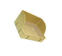 CLSSLVVBN Wear Resistant Rabbit Cage Litter Tray To Prevent Splatter Easy To Clean And Not Easy Break Guinea Pig Rats Rabbit Litter Box For Cage Corner Pee Potty, green steel mesh, 29x22x15.5cm