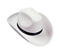 CLSSLVVBN Western Hat Vibrant Choice For Halloween Festivities And Costume Parties Ensuring Fun Memories Wedding Decoration Western Cowboy Hat Wide Brim For Men Teens Adults, White Black, 40x33x14cm