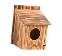 CLSSLVVBN Window Wooden Bird Box Sheltered Warm Place Sized 135cmx203cm To Welcome Birds To Garden Environment Cute Little Perch Is Place For Birds To Perch And Outdoor Bird Box Is Made Of Wooden