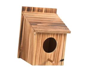 CLSSLVVBN Window Wooden Bird Box Sheltered Warm Place Sized 135cmx203cm To Welcome Birds To Garden Environment Cute Little Perch Is Place For Birds To Perch And Outdoor Bird Box Is Made Of Wooden