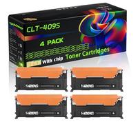 CLT-409S Compatible for Samsung Toner Cartridges with Chip CLP-310 CLP-310N CLP-315 CLP-315W Printers (4 Pack Black)