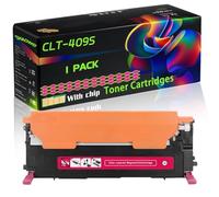 CLT-409S Compatible for Samsung Toner Cartridges with Chip CLX-3175 CLX-3175FN CLX-3175FW Printers (1 Pack Magenta)