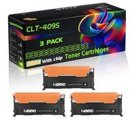 CLT-409S Compatible for Samsung Toner Cartridges with Chip CLX-3175 CLX-3175FN CLX-3175FW Printers (3 Pack Black)