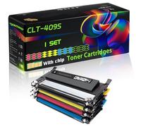 CLT-409S Compatible for Samsung Toner Cartridges with Chip CLX-3175 CLX-3175FN CLX-3175FW Printers (4-Pack BK/C/M/Y)