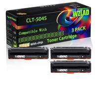 CLT-504S Compatible for Samsung Toner Cartridge with Chip CLP-415N CLP-415NW CLX-4195FN Printers (3 Pack Black)