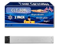 CLT-804 Toner Cartridges Compatible for Samsung MultiXpress X 3200 Series X 3220 NR X 3280 NR Printers, High-Definition Printing Effect with Chip, 20000 Pages (1 Pack Black)