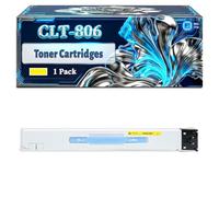 CLT-806 Toner Cartridges Compatible for Samsung MultiXpress SL-X7400 SL-X7500 SL-X7600 Printers, With Chip Large Capacity 55000 Pages (1 Pack Yellow)