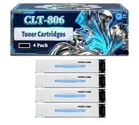 CLT-806 Toner Cartridges Compatible for Samsung MultiXpress SL-X7400 SL-X7500 SL-X7600 Printers, With Chip Large Capacity 55000 Pages (4 Pack Black)