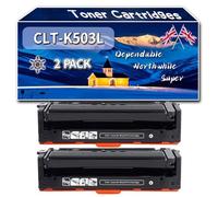 CLT-K503L Toner Cartridges Compatible for Samsung ProXpress C 3000 Series C 3010ND C 3010 ND premiumline C 3060FR C 3060 FR premiumline C 3060ND C 3060 Printers (2 Pack Black)