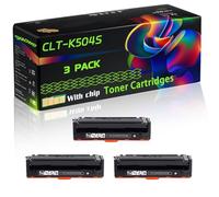 CLT-K504S Compatible for Samsung Toner Cartridges with Chip CLP-415NW CLX-4195FW Xpress C1810W Printers (3 Pack Black)