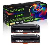 CLT-K504S Compatible for Samsung Toner Cartridges with Chip CLP-415NW CLX-4195FW Xpress C1810W Printers (2 Pack Black)