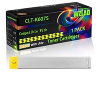 CLT-K607S Compatible for Samsung Toner Cartridges with Chip MultiXpress CLX-9250ND CLX-9252NA CLX-9350ND Printers (1 Pack Yellow)