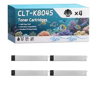 CLT-K804S Toner Cartridges Compatible for Samsung MultiXpress X3220NR X3280NR Printer, High-Definition Printing Effect with Chip, 25000 Pages (4 Pack Black)