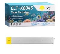 CLT-K804S Toner Cartridges Compatible for Samsung MultiXpress X3220NR X3280NR Printer, High-Definition Printing Effect with Chip, 25000 Pages (1 Pack Yellow)