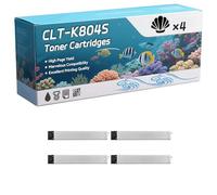 CLT-K804S Toner Cartridges Compatible for Samsung MultiXpress X3220NR X3280NR Printers, High-Definition Printing Effect with Chip, 25000 Pages (4 Pack Black)