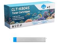 CLT-K804S Toner Cartridges Compatible for Samsung MultiXpress X3220NR X3280NR Printers, High-Definition Printing Effect with Chip, 25000 Pages (1 Pack Cyan)