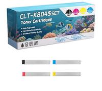 CLT-K804S Toner Cartridges Compatible for Samsung MultiXpress X3220NR X3280NR Printers, High-Definition Printing Effect with Chip, 25000 Pages (4-Pack BK/C/M/Y)