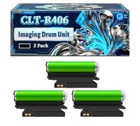 CLT-R406 Imaging Drum Unit Compatible for Samsung CLP-360S CLP-365 CLP-365W CLX-3300 CLX-3305FN CLX-3305FW CLX-3305W SL-C430W Xpress SL-C410W SL-C430 SL-C460FW SL-C460FW Printers (3 Pack Black)