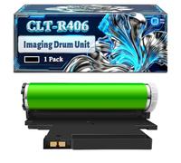 CLT-R406 Imaging Drum Unit Compatible for Samsung CLP-360S CLP-365 CLP-365W CLX-3300 CLX-3305FN CLX-3305FW CLX-3305W SL-C430W Xpress SL-C410W SL-C430 SL-C460FW SL-C460FW Printers (1 Pack Black)
