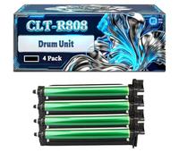 CLT-R808 Drum Unit Compatible for Samsung MultiXpress SL-X4250LX SL-X4300LX X4220RX Printers, With Chip Large Capacity 80000 Pages (4 Pack Black)