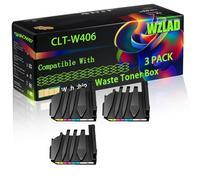 CLT-W406 CLT-W406 SU426A Compatible for Samsung Waste Toner Box with Chip SL-C480FN SL-C480FW SC-C482 SL-C482W SL-C482FW Printers (3 Pack Black)