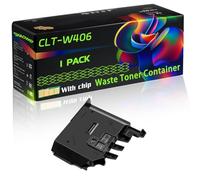 CLT-W406 Compatible for Samsung Waste Toner Container with Chip CLP-360 CLX-3305FW Xpress SL-C460FW CLP-365W CLX-3305W Xpress SL-C460W Printers (1 Pack Black)