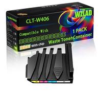 CLT-W406 Compatible for Samsung Waste Toner Container with Chip CLX-3305FW CLX-3305W SL-C430W SL-C410W Printers (1 Pack Black)