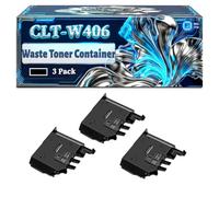 CLT-W406 Waste Toner Container Compatible for Samsung CLP-360 CLX-3305FW Xpress SL-C460FW CLP-365W CLX-3305W Xpress SL-C460W CLX-3300 Printers, With Chip Large Capacity 8000 Pages (3 Pack Black)