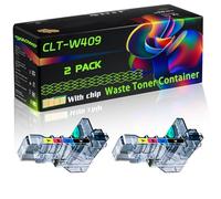 CLT-W409 Compatible for Samsung Waste Toner Container with Chip CLP-310 CLP-310N CLP-315 CLP-315W CLX-3170FN Printers (2-Pack Black)