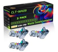 CLT-W409 Compatible for Samsung Waste Toner Container with Chip CLX-3175FW CLX-3175N CLX-3185 CLX-3185FW Printers (3 Pack Black)
