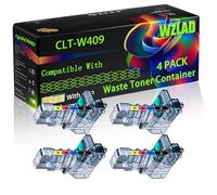 CLT-W409 Compatible for Samsung Waste Toner Container with Chip CLX-3175FW CLX-3175N CLX-3185 CLX-3185FW Printers (4 Pack Black)