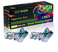 CLT-W409 Compatible for Samsung Waste Toner Container with Chip CLX-3175FW CLX-3175N CLX-3185 CLX-3185FW Printers (2-Pack Black)