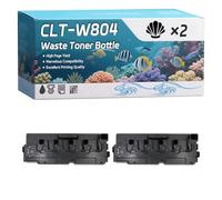 CLT-W804 Waste Toner Bottle Compatible for Samsung MultiXpress X3220NR X3280NR Printers, High-Definition Printing Effect with Chip, 33500 Pages (2-Pack Black)