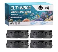 CLT-W804 Waste Toner Bottle Compatible for Samsung MultiXpress X3220NR X3280NR Printers, High-Definition Printing Effect with Chip, 33500 Pages (4 Pack Black)