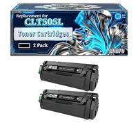 CLT505L CLT-505L Toner Cartridges Compatible for Samsung ProXpress C2600 C2620DW C2670FW C2680FX Printers, With Chip Large Capacity 6000 Pages (2 Pack Black)