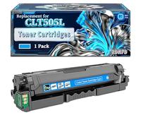 CLT505L CLT-505L Toner Cartridges Compatible for Samsung ProXpress C2600 C2620DW C2670FW C2680FX Printers, With Chip Large Capacity 6000 Pages (1 Pack Cyan)