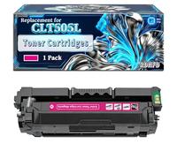CLT505L CLT-505L Toner Cartridges Compatible for Samsung ProXpress C2600 C2620DW C2670FW C2680FX Printers, With Chip Large Capacity 6000 Pages (1 Pack Magenta)