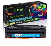CLT505L Compatible for Samsung Toner Cartridges with Chip ProXpress C2670FW C2670FW PremiumLine Printers (1 Pack Cyan)