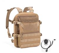 CLTAC ABP Tactical MOLLE Hydration Backpack Military Assault Vest Back Panel Pack for Men Training Hiking Airsoft with 2.5L Bladder