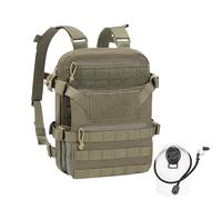 CLTAC ABP Tactical MOLLE Hydration Backpack Military Assault Vest Back Panel Pack for Men Training Hiking Airsoft with 2.5L Bladder