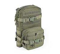 CLTAC Tactical Small MOLLE Hydration Pack Outdoor Water Bladder Carrier Pack for Vest Backpack, Range Green, S, Daypack Backpacks