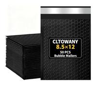 Cltowany 50 Pack Bubble Mailers Waterproof Self Seal Mailers for Small Business Mailing Books Clothes 8.5x11 Inch