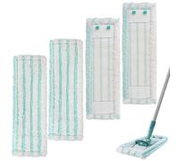 CLTPY Set of 4 Floor Mop Covers for Leifheit Profi XL Micro Duo/Cotton Plus, Replacement Cover Compatible with All Floor Types, Mop Cover