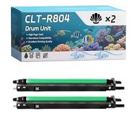 CLTR804 Drum Unit Compatible for Samsung MultiXpress SL-X3220NR SL-X3280NR Printers, High-Definition Printing Effect with Chip, 100000 Pages (2 Pack Black)