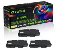 CLTW806 Compatible for Samsung Waste Toner Container with Chip MultiXpress SL-X7400 SL-X7500 Printers (3 Pack Black)