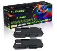 CLTW806 Compatible for Samsung Waste Toner Container with Chip MultiXpress SL-X7400 SL-X7500 Printers (2-Pack Black)