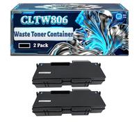 CLTW806 Waste Toner Container Compatible for Samsung MultiXpress SL-X7400 SL-X7500 SL-X7600 Printers, With Chip Large Capacity 81000 Pages (2-Pack Black)